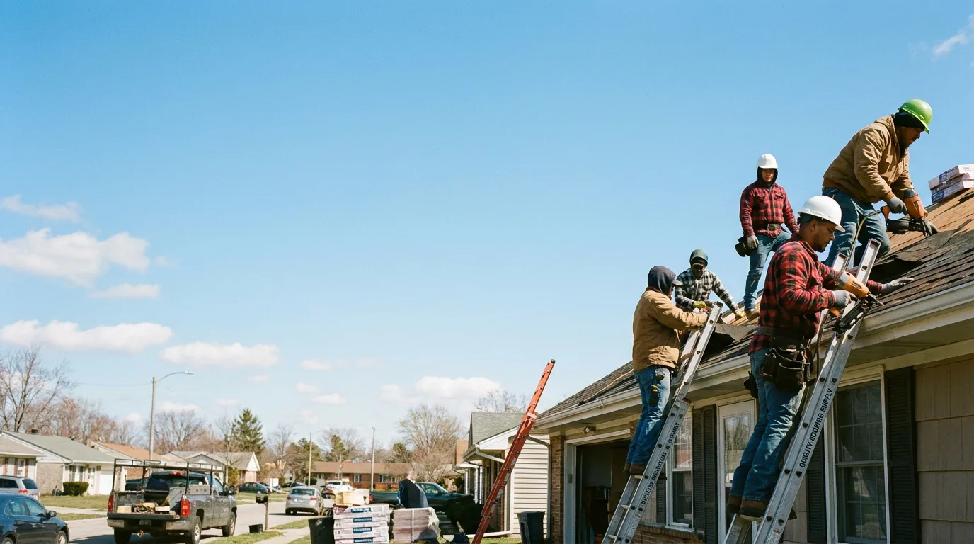 Roofing in Harvel, IL near me